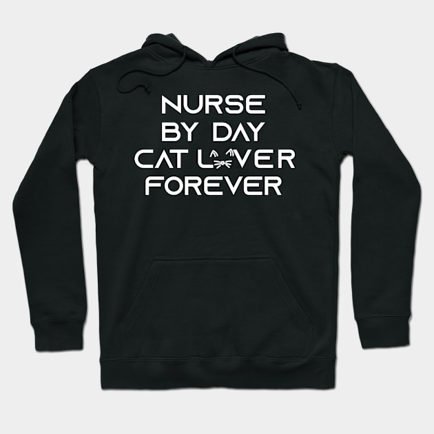 nurse cat lover Hoodie by Elhisodesigns